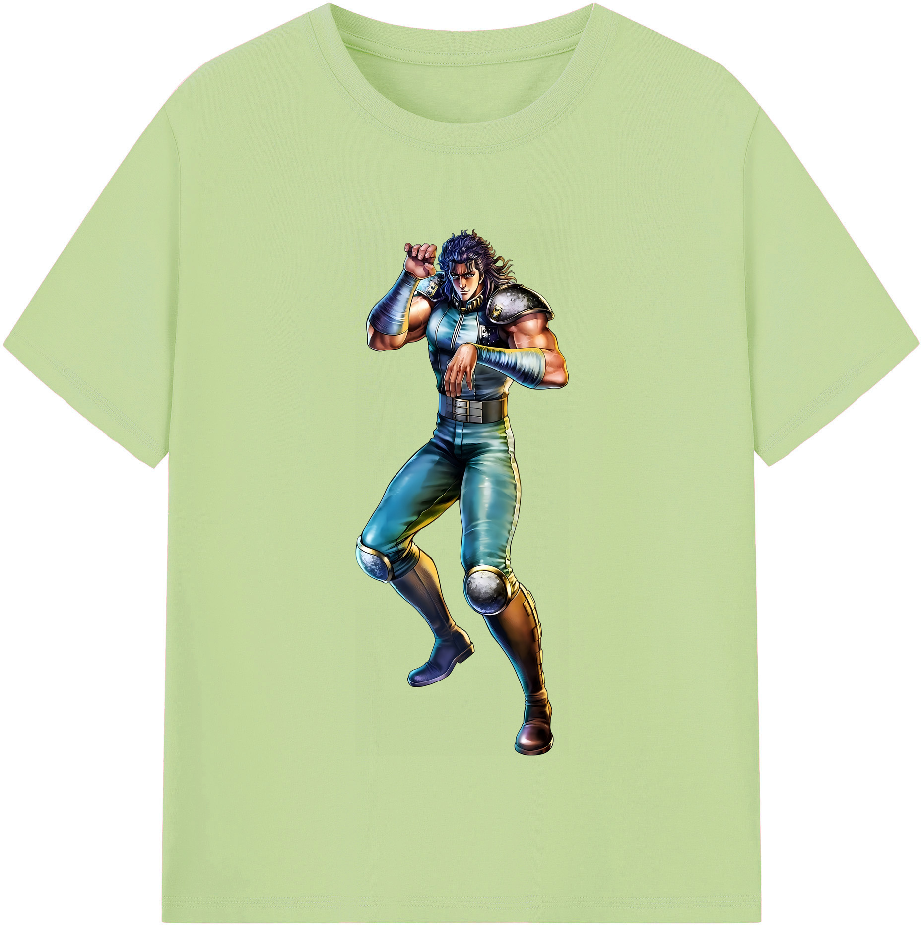 （画像用） 北斗の拳 Fist of the North Star 綿100％半袖Tシャツ（フロントプリント）
